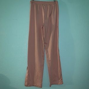 Light pink button track pants